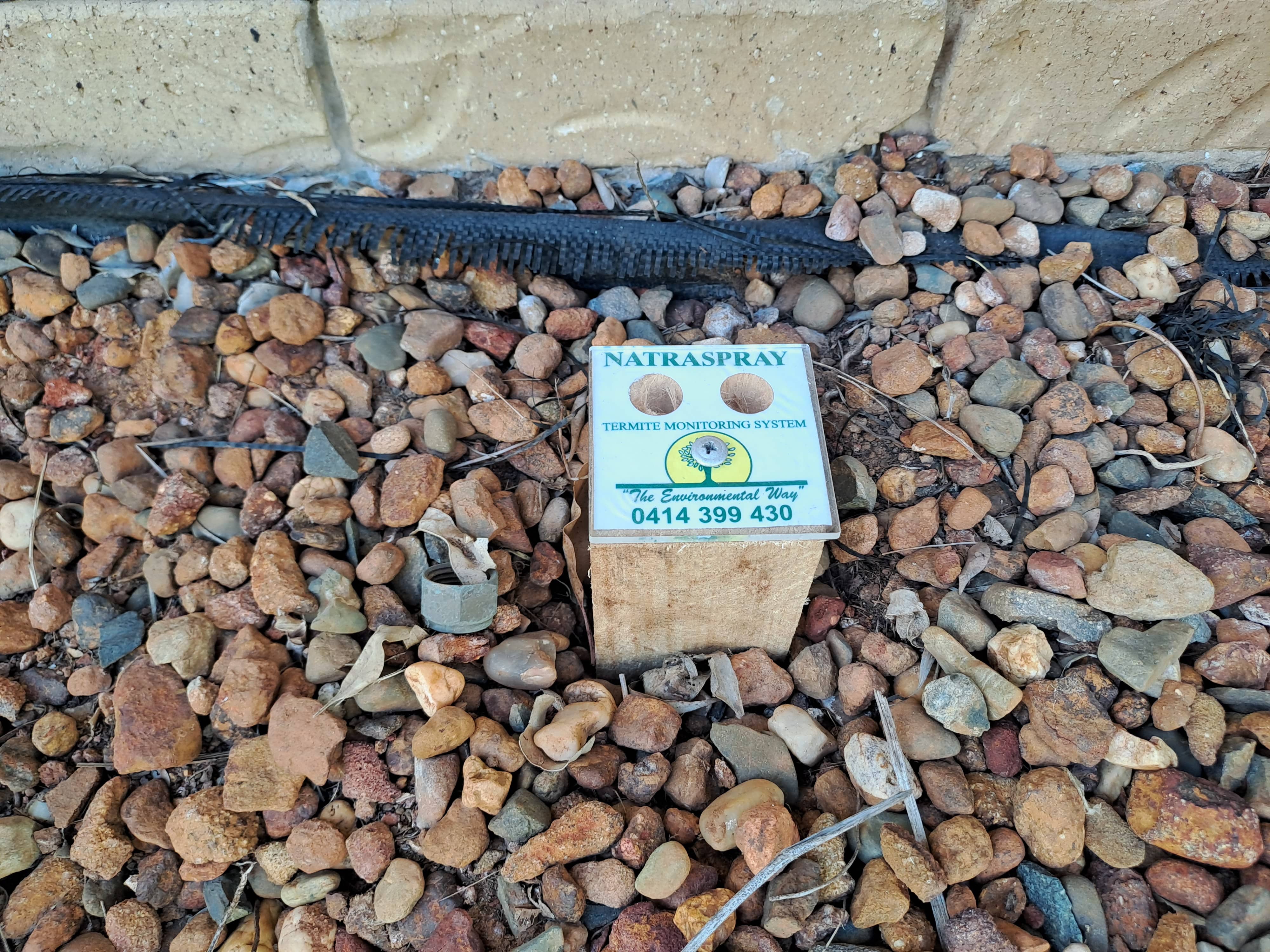 Termite Monitoring Station Installation